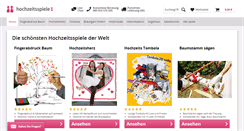 Desktop Screenshot of hochzeitsspiele1.com